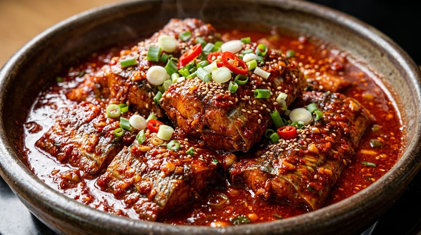 수정횟집 자갈치해안로 시그니처 메뉴 매콤 갈치조림, 매콤달콤 양념에 푹 졸인