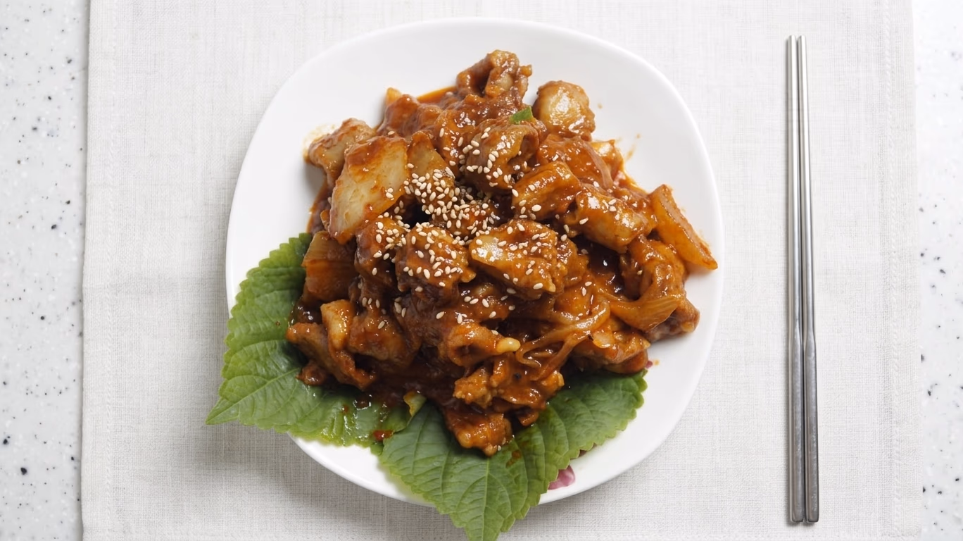 Grilled live hagfish with spicy sauce on Jagalchi Coastal Road