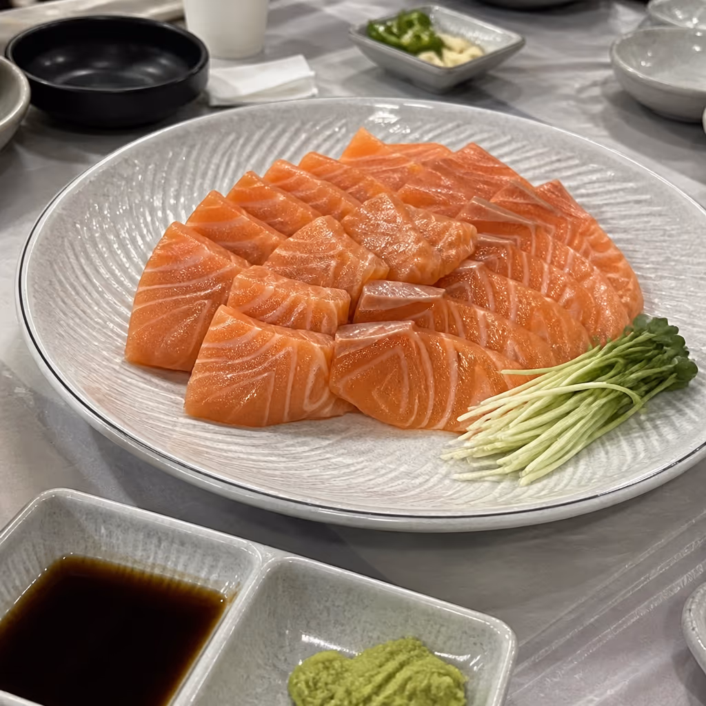 수정횟집 부산 자갈치해안로 활어회 전문점 홈으로 가기, 부산 자갈치시장 연어회 맛집, 소·중·대 규격별 정찰제 가격 총정리