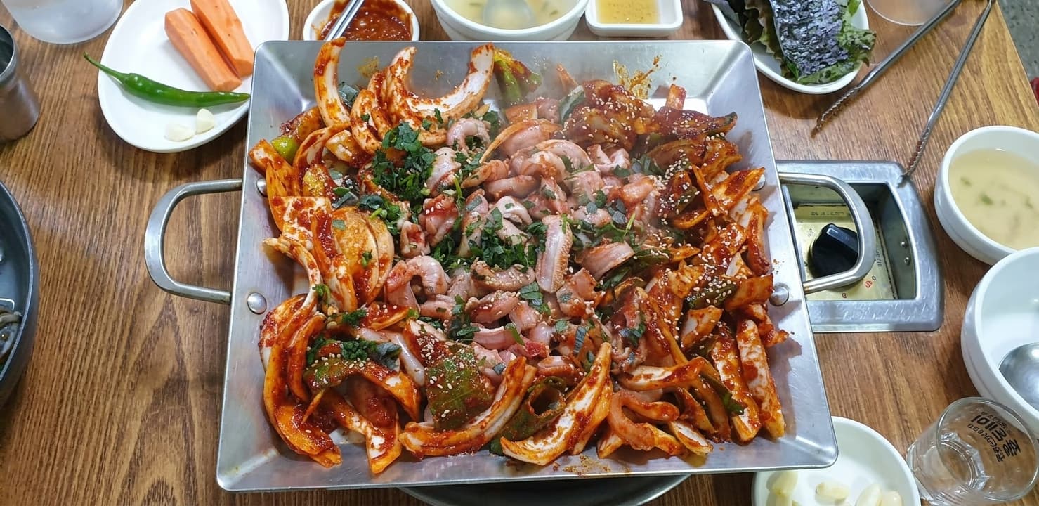 자갈치해안로 산꼼장어 양념구이